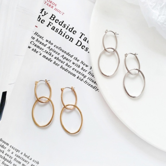 Myth X Dream Jewelry - Double Layer Geometric Drop Earrings